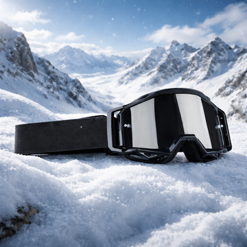 Schneebrille für Ski & Snowboard – Schwarze Skibrille mit UV-Schutz