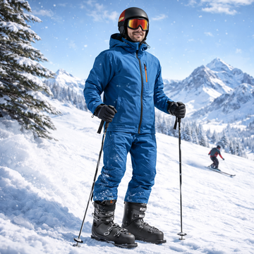 Alpin-Skischuhe Schwarz – 4-Schnallen Skischuh für Erwachsene