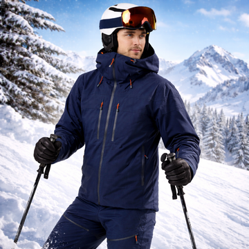 Herren Skijacke Dunkelblau – Wetterfeste Jacke für Wintersport